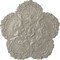 Ekena Millwork Shell Ceiling Medallion, Hand-Painted Pearl White, 25 5/8"OD x 1"P CM25SHPWS - alternate 1